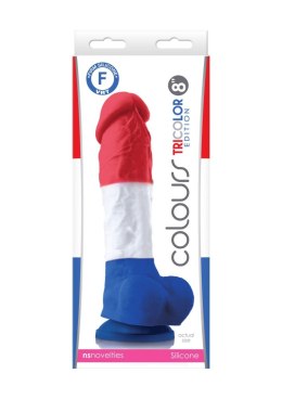 Tricolor Dildo 8 Inch Multicolor