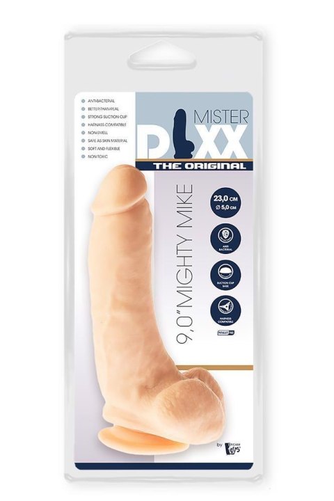 Grube żylaste cieliste dildo z przyssawką 23 cm Dream Toys