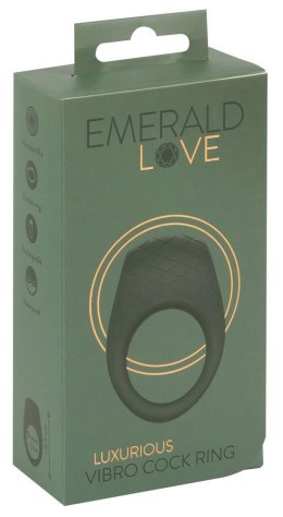 Luxurious Vibrating Cock Ring Emerald Love