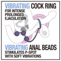 ANAL ADVENTURES ANAL BEAD WITH C-RING Blush