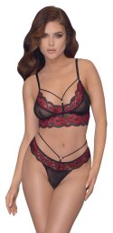 Bra Set black/red S Cottelli LINGERIE