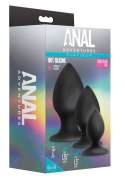 ANAL ADVENTURES SILICONE STOUT PLUG KIT Blush