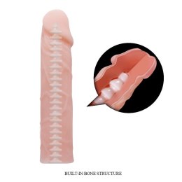 Wyginane elastyczne dildo z kręgosłupem penis 16cm BAILE