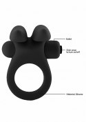 Bunny Cockring with Stimulating Ears- Black Mjuze