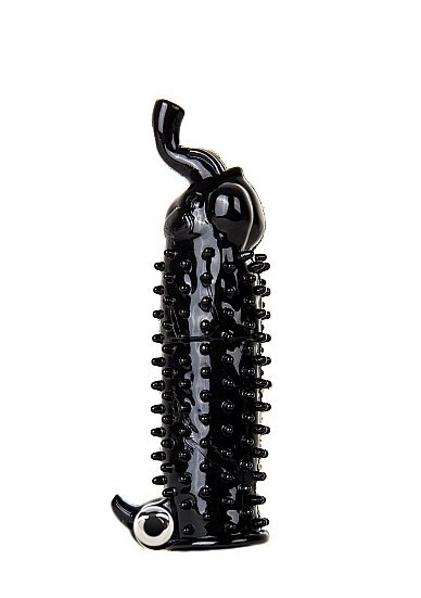 Elephant Vibrating Penis Extension - Black ShotsToys