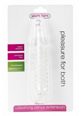 Elephant Vibrating Penis Extension - Transparent ShotsToys