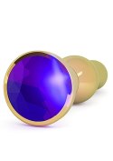 R4 - Gold Plug - 4,8 Inch - Purple Sapphire Rich