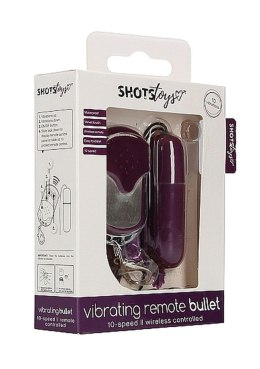 Vibrating Remote Bullet - Purple ShotsToys