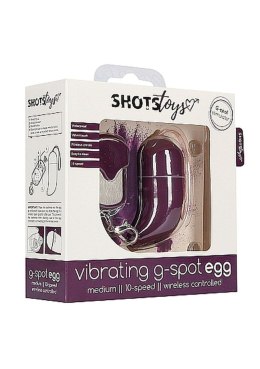 Wireless Vibrating G-Spot Egg - Medium - Purple ShotsToys