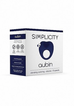 AUBIN vibrating cockring - Blue Simplicity