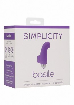 BASILE Finger vibrator - Purple Simplicity