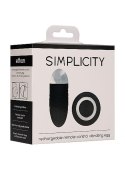 Ethan - Rechargeable Remote Control Vibrating Egg - Black Simplicity