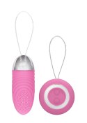 Ethan - Rechargeable Remote Control Vibrating Egg - Pink Simplicity