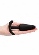 GILLES medium cork butt-plug with handles - Black Simplicity