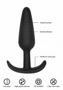 GILLES medium cork butt-plug with handles - Black Simplicity