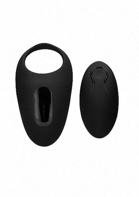 No. 74 - Remote Controlled Vibrating Cock Ring - Black Sono