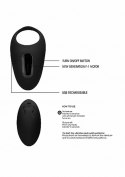 No. 74 - Remote Controlled Vibrating Cock Ring - Black Sono