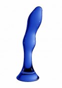 Szklane wodoodporne dildo do anusa i pochwy 15 cm Chrystalino