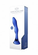 Szklane wodoodporne dildo do anusa i pochwy 15 cm Chrystalino