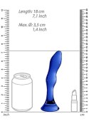 Szklane wodoodporne dildo do anusa i pochwy 15 cm Chrystalino