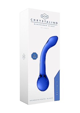 Szklane wodoodporne dildo do anusa i pochwy 18,5cm Chrystalino