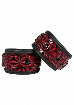 Luxury Ankle Cuffs - Burgundy Ouch!