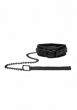 Luxury Collar with Leash - Black Ouch!