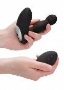 Remote Controlled E-Stim & Vibrating Prostate Massager - Black ElectroShock