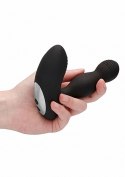 Remote Controlled E-Stim & Vibrating Prostate Massager - Black ElectroShock