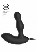 Remote Controlled E-Stim & Vibrating Prostate Massager - Black ElectroShock