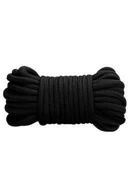 Thick Bondage Rope - 10 meter - Black Ouch!