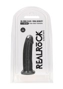 Zagięte silikonowe dildo mocna przyssawka 15 cm RealRock