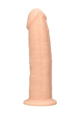 Żylaste silikonowe dildo mocna przyssawka 15 cm RealRock