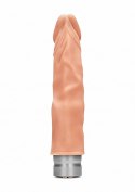 7" / 17 cm Realistic Vibrating Dildo - Flesh RealRock