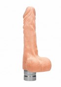 7" / 17 cm Realistic Vibrating Dildo With Balls - Flesh RealRock