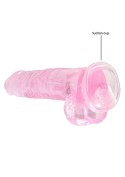 8"" / 20 cm Realistic Dildo With Balls - Pink RealRock