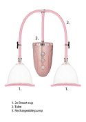 Automatic Rechargeable Breast Pump Set - Medium - Pink Pumped