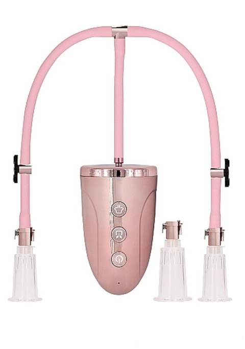 Automatic Rechargeable Clitoral & Nipple Pump Set - Medium - Pin Pumped