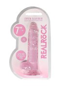 Dildo różowe z mocną przyssawką różowy orgazm 19cm RealRock