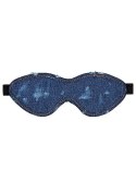 Maska- Denim Eye Mask - Roughend Denim Style - Blue Ouch!