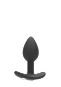 Regular Diamond Butt Plug With Handle - Black Ouch!