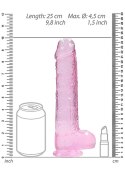 9" / 23 cm Realistic Dildo With Balls - Pink RealRock