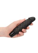 Ribbed Multispeed Vibrator - Black ShotsToys