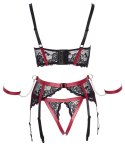 Shelf Bra Set black/red L Cottelli BONDAGE