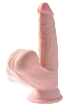 3D Cock Swinging Balls 6 inch Light skin tone