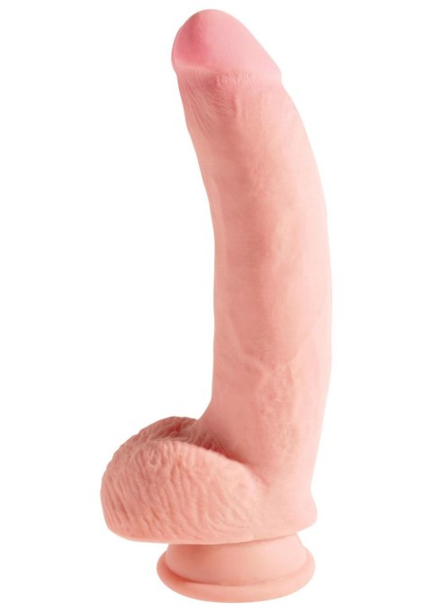 3D Cock with Balls 10 inch Light skin tone