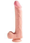 3D Cock with Balls 12 inch Light skin tone