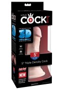 3D Triple Density Cock 5 inch Light skin tone