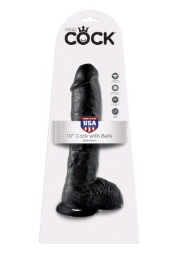 Cock 10 Inch With Balls Black