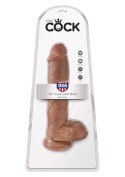 Cock 10 Inch With Balls Caramel skin tone